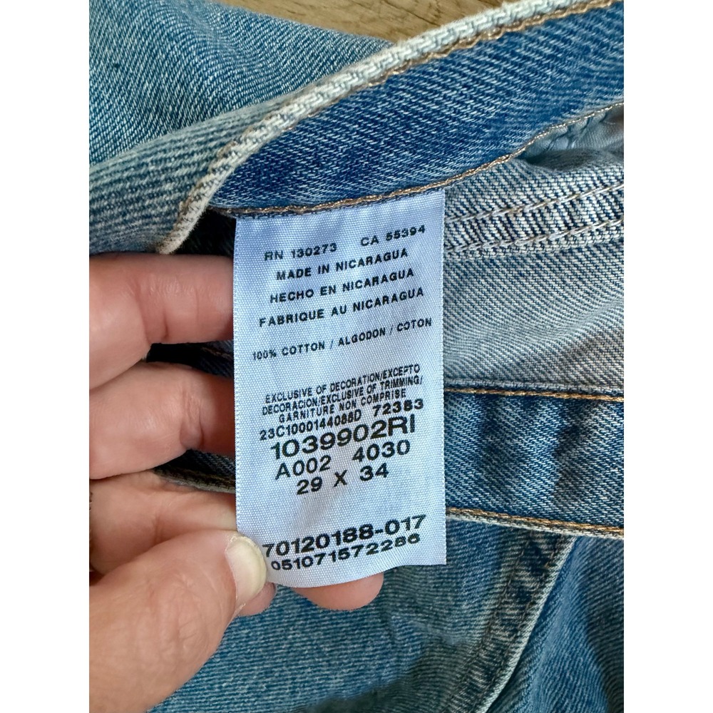 Wrangler Rugged Wear Classic Fit Mens Jeans 29x34 M Wash Blue Denim 1039902RI - Picture 6 of 6